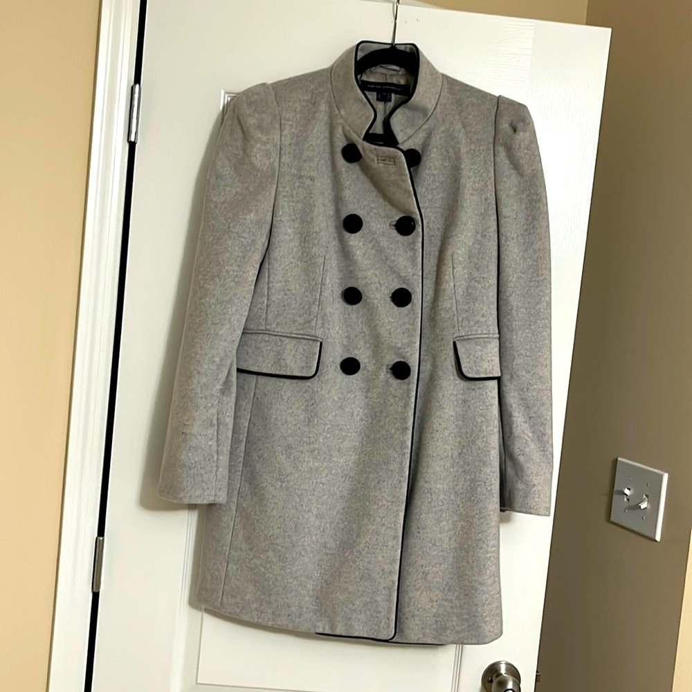 Gorgeous heather gray French Connection size 12 wool/cashmere NWOT circa 2009